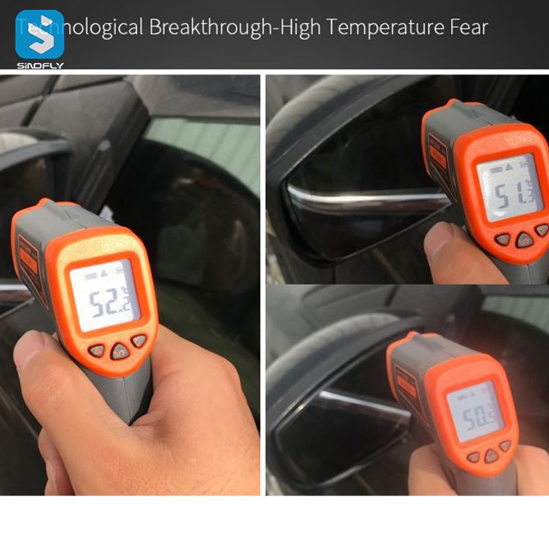 Car mirror waterproof sticker